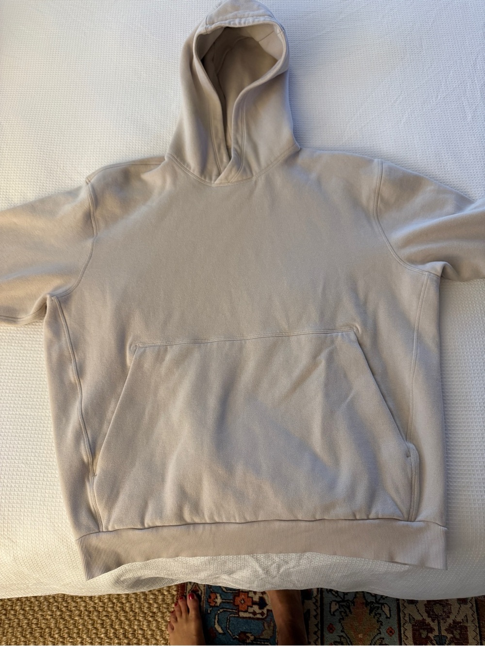 Men's Beige ivory steady state Casual Pullover Hoodie